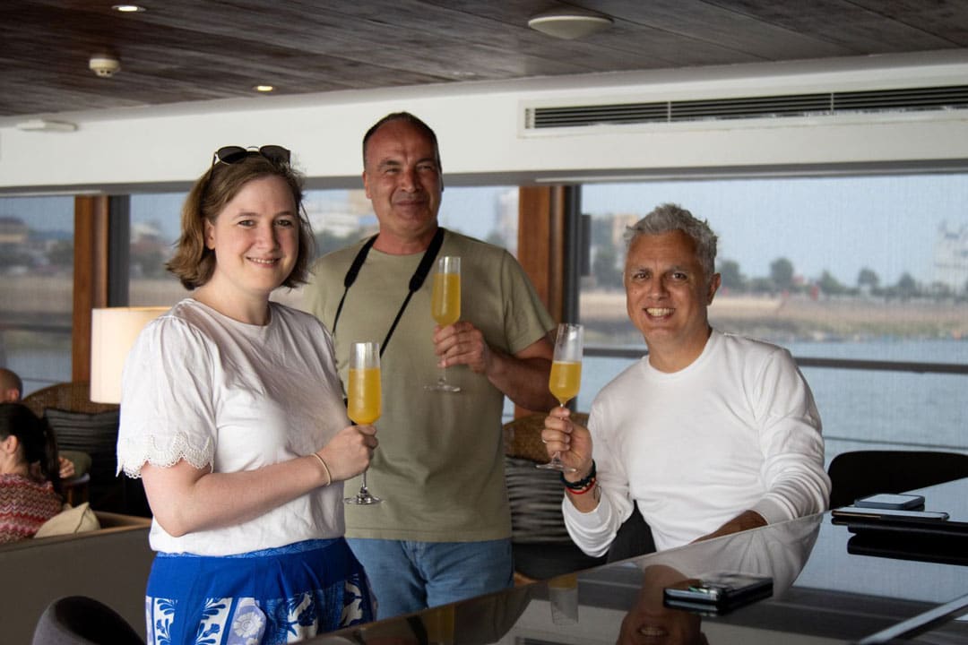 Cambodja Aqua Mekong welkom cocktail