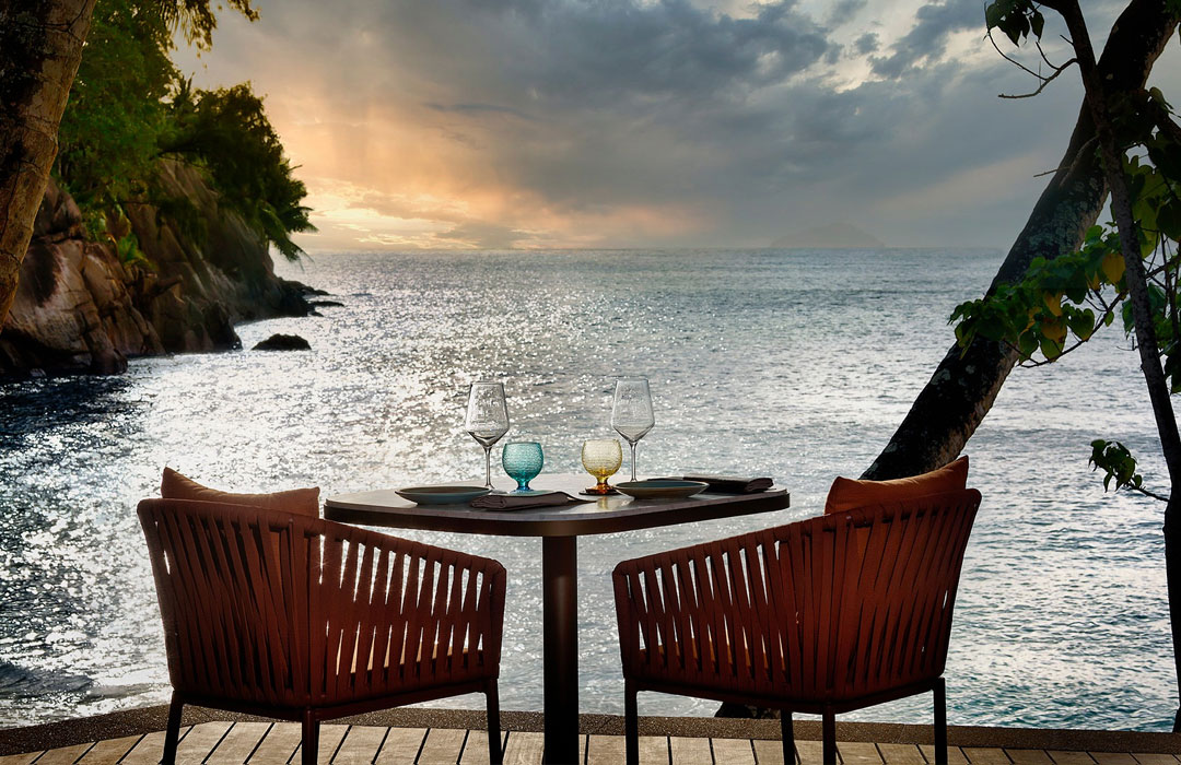 Seychellen Mahe Mango House Uitzicht op oceaan