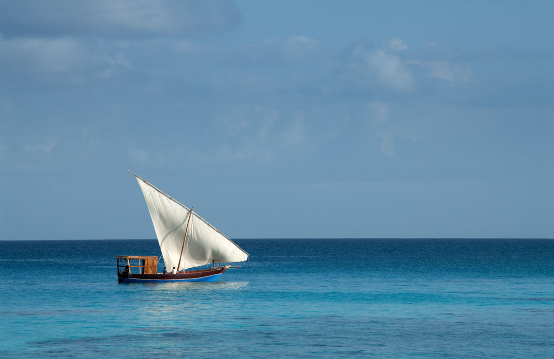 Tanzania Zanzibar Nmemba Island Dhow boot