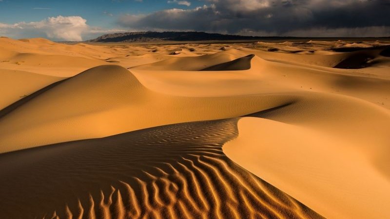 Zandduinen in de Gobi-woestijn in Mongolië